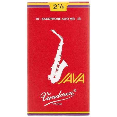 10 ANCE SAX JAZZ CONTRALTO JAVA RED CUT n.2,5 - SR 2625R paradisesound strumenti musicali on line