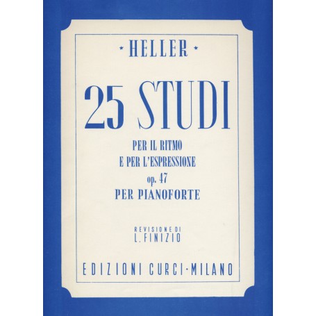 Heller 25 Studi per il ritmo e l'espressione op. 47 paradisesound strumenti musicali on line