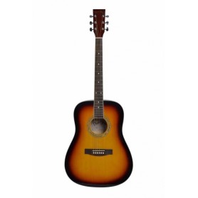 CHITARRA ACUSTICA DREADNOUGHT SUNBURST DARESTONE paradisesound strumenti musicali on line