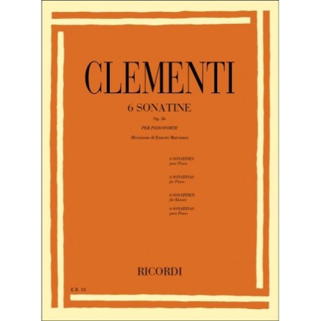 M. Clementi 6 Sonatine Op. 36 paradisesound strumenti musicali on line