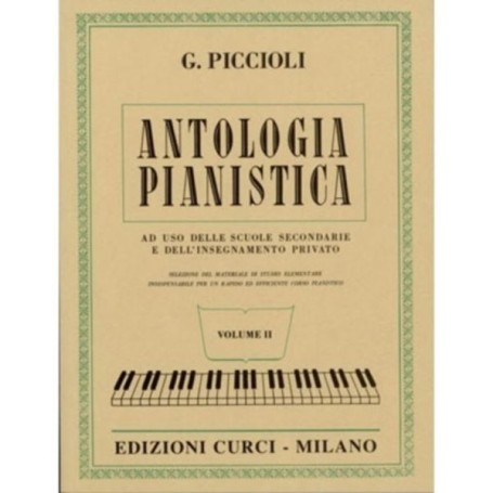 ANTOLOGIA PIANISTICA VOLUME 2 PICCIOLI paradisesound strumenti musicali on line