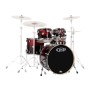 Batteria Acustica PDP by DW Shellset Concept Maple Red to Black Sparkle paradisesound strumenti musicali on line