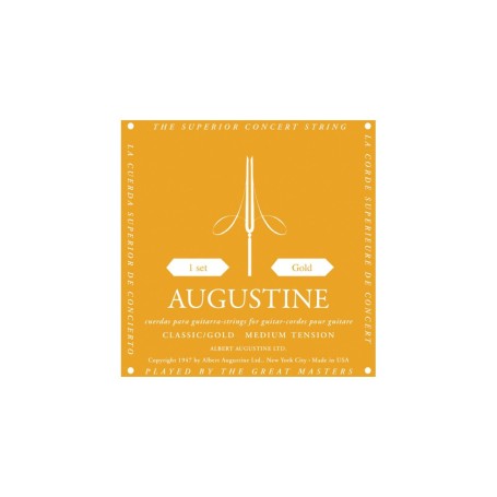 Augustine Classic Gold Muta yellow Medium Tension paradisesound strumenti musicali on line