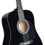 CHITARRA ACUSTICA SOUNDSATION YOSEMITE DREADNOUGHT BLACK paradisesound strumenti musicali on line