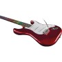 Chitarra Elettrica Eko S-300 Chrome Red Con Visual Note paradisesound strumenti musicali on line