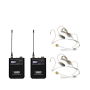 Audio design PMU 312 BP - Sistema wireless, UHF con 2 body pack e microfoni ad archetto paradisesound strumenti musicali on line