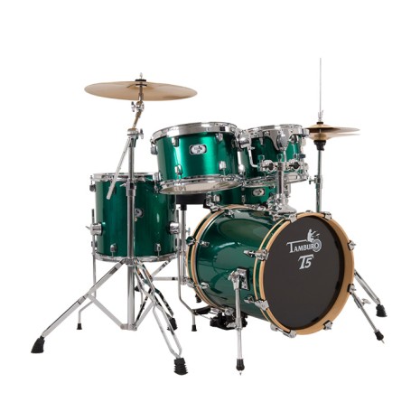 Set batteria Acustica Tamburo t5 s22 green sparkle paradisesound strumenti musicali on line