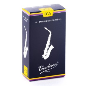 10 Ance Sax Contralto Vandoren Traditional N.3,5 paradisesound strumenti musicali on line