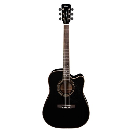 Chitarra Acustica Cort Ad880Ce Black con Borsa paradisesound strumenti musicali on line