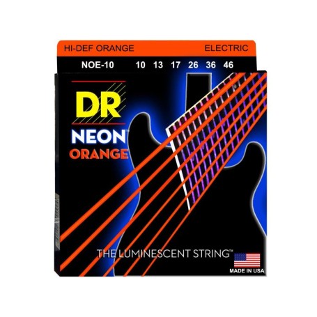 Set per chitarra elettrica DR NOE-10 Neon Orange 10/46 paradisesound strumenti musicali on line