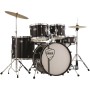 BATTERIA PEACE VULCANIAN DP-105-20CH-C BLACK PELLI REMO paradisesound strumenti musicali on line