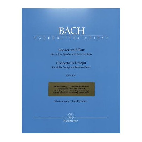 Bach Konzert In E BWV 1042 Violin paradisesound strumenti musicali on line