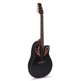 Ovation Celebrity Elite Mid Cutaway Black paradisesound strumenti musicali on line