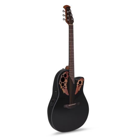 Ovation Celebrity Elite Mid Cutaway Black paradisesound strumenti musicali on line