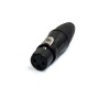 Connettore Quik Lok xlr femmina nero serie Just