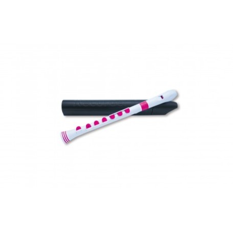 Flauto dolce Nuvo recorder+ diteg. tedesca - Bianco/Rosa paradisesound strumenti musicali on line