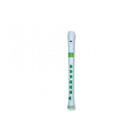 Flauto dolce Nuvo Recorder+ Diteg. tedesca - Bianco/verde paradisesound strumenti musicali on line