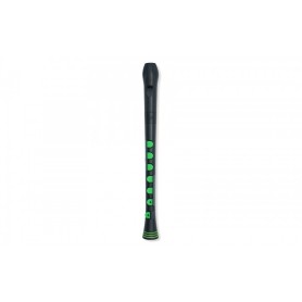 Flauto dolce Nuvo recorder+ diteg. tedesca - Nero/Verde paradisesound strumenti musicali on line