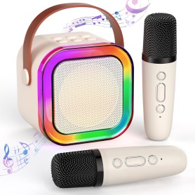 Mini Karaoke con 2 Microfoni - Usb - Sd - Bluetooth paradisesound strumenti musicali on line