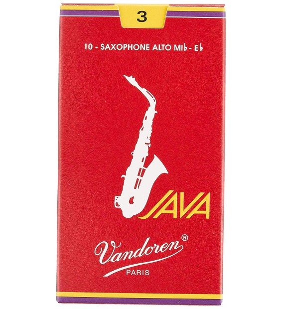 10 ANCE SAX JAZZ CONTRALTO JAVA RED CUT n.3 - VANDOREN SR263R paradisesound strumenti musicali on line