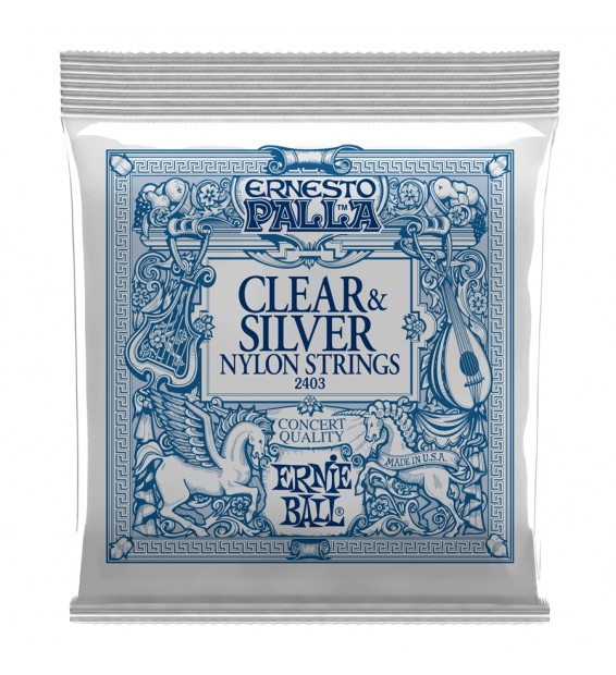 Ernie Ball 2403 ERNESTO PALLA CLEAR & SILVER paradisesound strumenti musicali on line