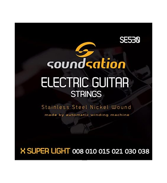 Set Corde per chitarra elettrica Soundsation SE530 08/38 paradisesound strumenti musicali on line