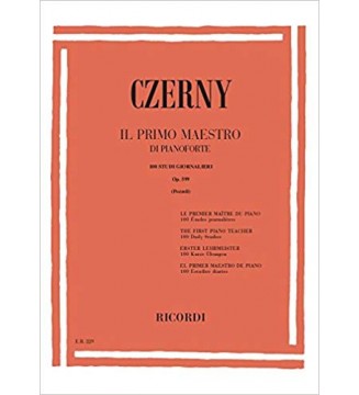 Czerny Il Primo Maestro Di Pianoforte op.599 paradisesound strumenti musicali on line