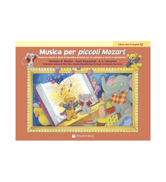 MUSICA PER PICCOLI MOZART - LIBRO DEI COMPITI 1 paradisesound strumenti musicali on line