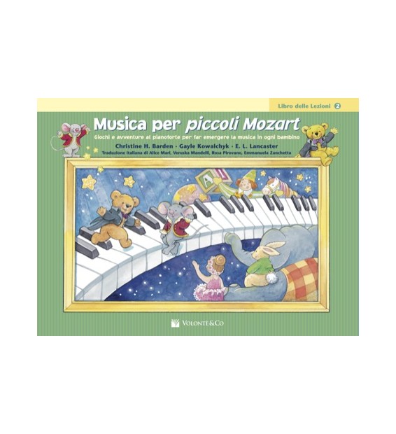 MUSICA PER PICCOLI MOZART - LIBRO DELLE LEZIONI 2 paradisesound strumenti musicali on line