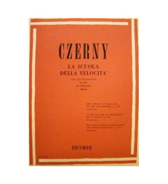 CZERNY - LA SCUOLA DELLA VELOCITA' OP. 299 paradisesound strumenti musicali on line