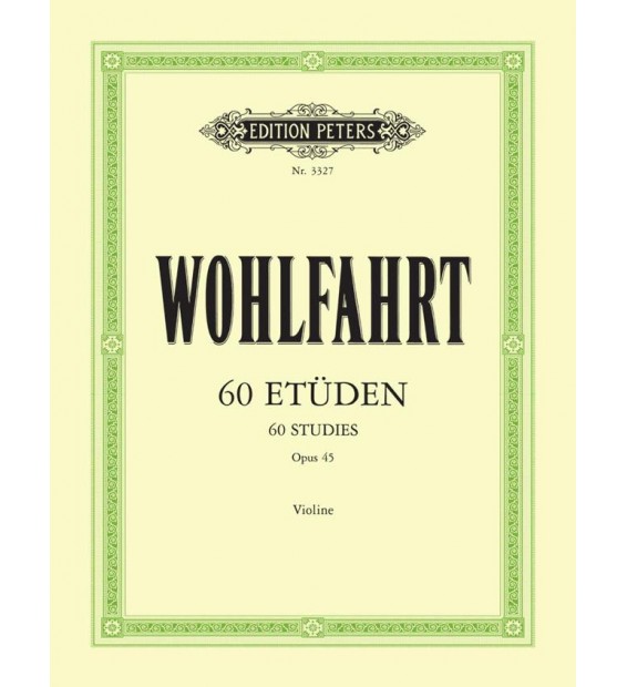 Wohlfahrt 60 Etudes Opus 45 ( Sitt ) paradisesound strumenti musicali on line