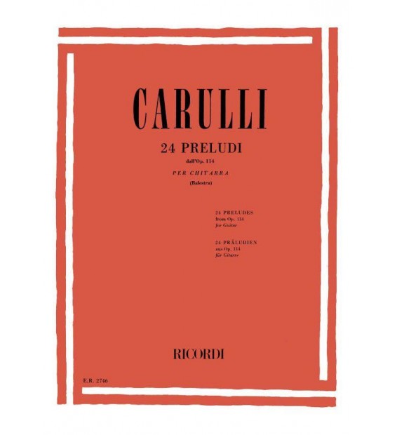 Carulli 24 Preludi Dall'Op. 114 paradisesound strumenti musicali on line