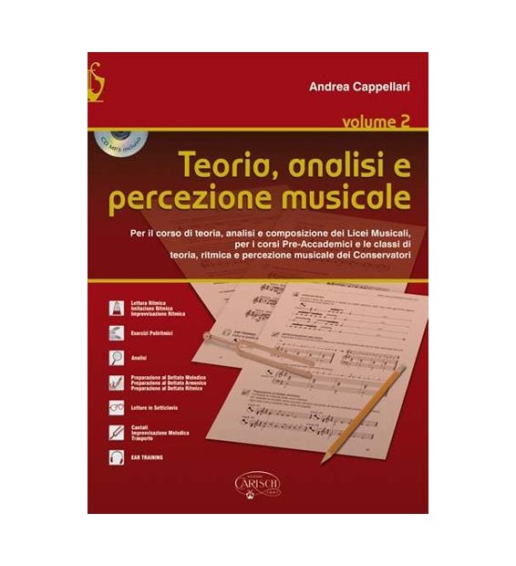 Cappellari Teoria, Analisi E Percezione Musicale Vol.2 paradisesound strumenti musicali on line