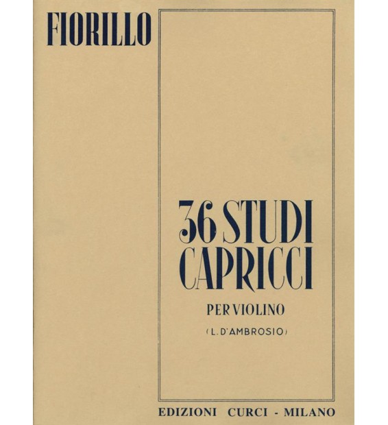 Fiorillo 36 Studi Capricci paradisesound strumenti musicali on line