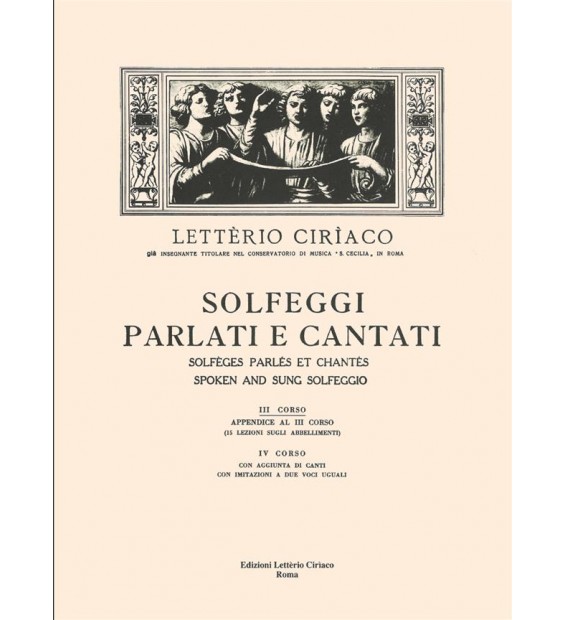 CIRIACO SOLFEGGI PARLATI E CANTATI 3° CORSO paradisesound strumenti musicali on line