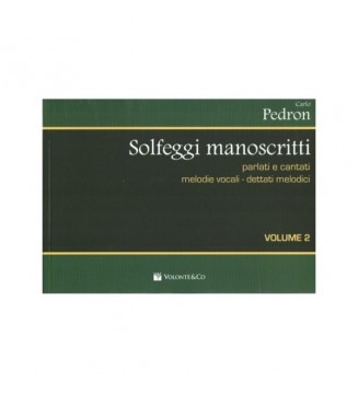 PEDRON SOLFEGGI MANOSCRITTI VOL 2 paradisesound strumenti musicali on line