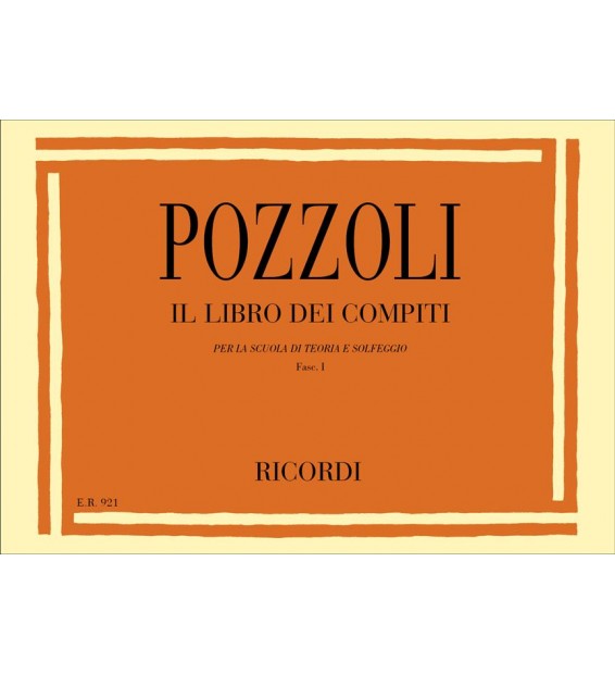 Pozzoli Libro Dei Compiti Per La Scuola Di Teoria E solfeggio 1 paradisesound strumenti musicali on line