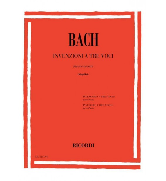 Bach Invenzioni A 3 Voci paradisesound strumenti musicali on line