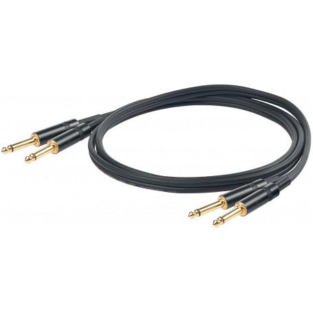 CAVO AUDIO STEREO 2 JACK 6,3MM - 2 JACK 6,3MM 5MT paradisesound strumenti musicali on line