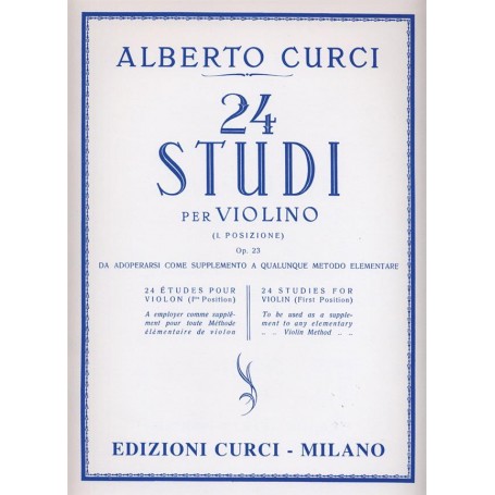 Studi (24) Op. 23. Alberto Curci paradisesound strumenti musicali on line