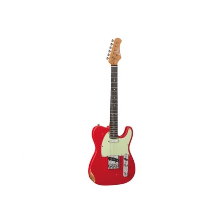 Chitarra Elettrica EKO VT-380 Relic Daphne Red paradisesound strumenti musicali on line