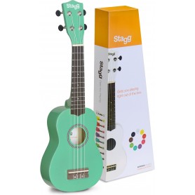 Ukulele soprano verde con borsa us-grass paradisesound strumenti musicali on line