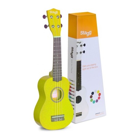 Ukulele soprano giallo con borsa us-lemon paradisesound strumenti musicali on line