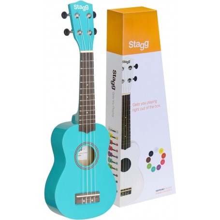 Ukulele soprano azzurro con borsa STAGG us-ocean paradisesound strumenti musicali on line