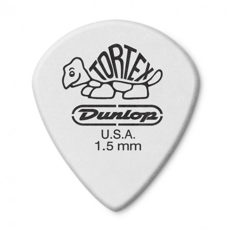 DUNLOP 478P1.50 TORTEX WHITE JAZZ III, 1.5MM, 12/PLYPK paradisesound strumenti musicali on line