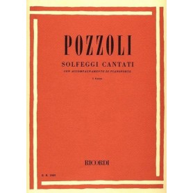 Pozzoli Solfeggi cantati con accompagnamento di pianoforte paradisesound strumenti musicali on line