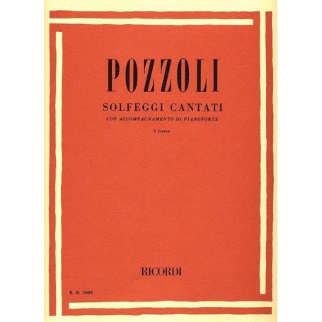 Pozzoli Solfeggi cantati con accompagnamento di pianoforte paradisesound strumenti musicali on line