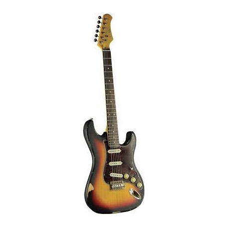 Chitarra elettrica Strato EKO S-300 RELIC Sunburst paradisesound strumenti musicali on line