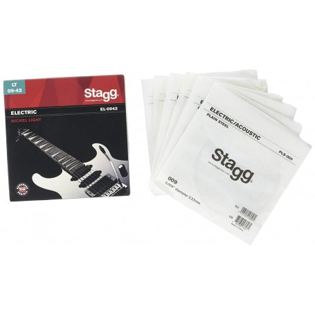 Set corde per chitarra elettrica Light Stagg EL-0942 paradisesound strumenti musicali on line