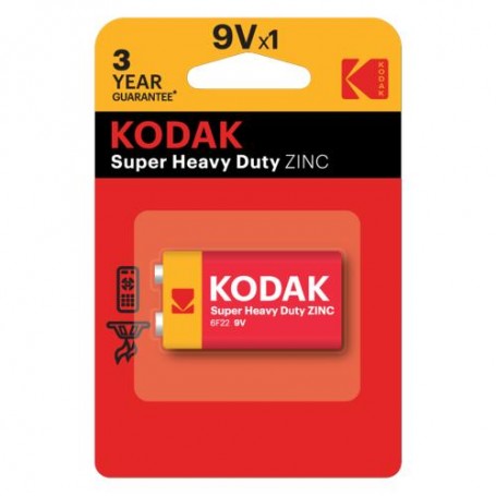 KODAK Batteria Zinco Carbone Transistor 9V (1 pz in Blister) paradisesound strumenti musicali on line